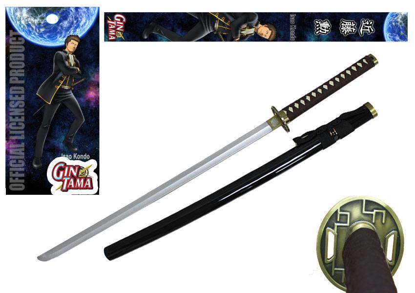 Gintama Foam Sword with Wooden Handle Isao Kondo 99 cm