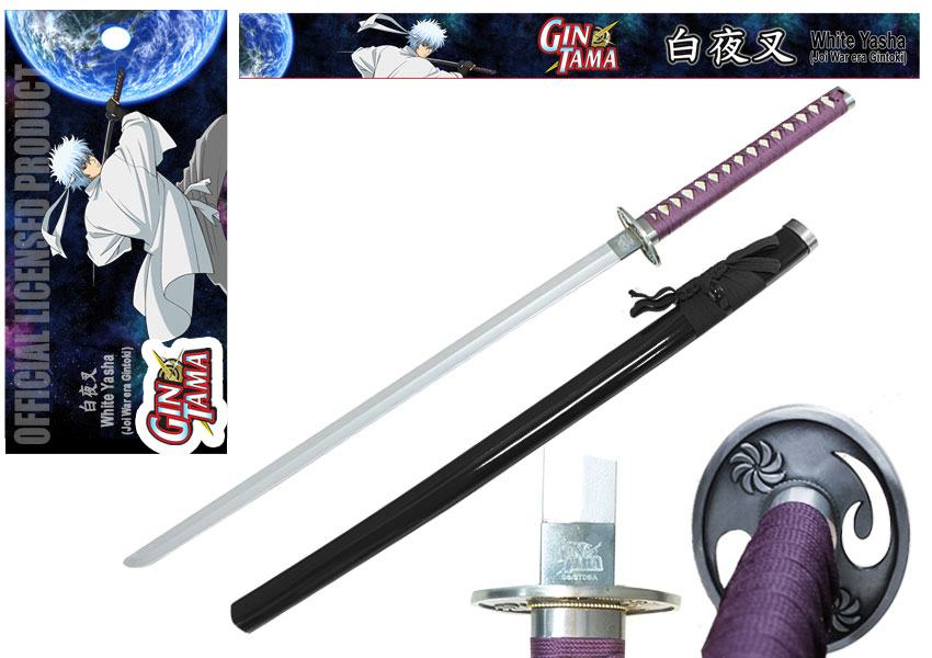 Gintama Foam Sword Wooden Handle White Yasha (Joi War era Gintoki) 99 cm