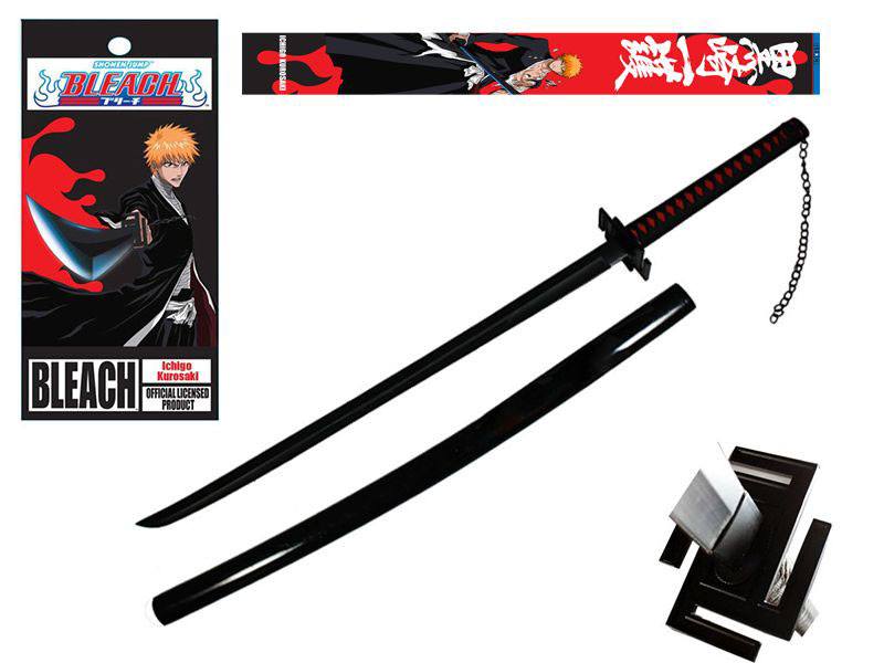 Bleach Foam Sword with Wooden Handle Ichigo Bankai Tensa Zangetsu 99 cm