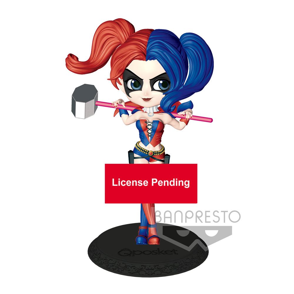 DC Comics Q Posket Mini Figure Harley Quinn A Normal Color Version 14 cm