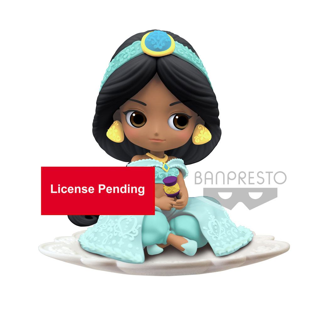 Disney Q Posket Mini Figure Jasmine B Milky Color Version 9 cm