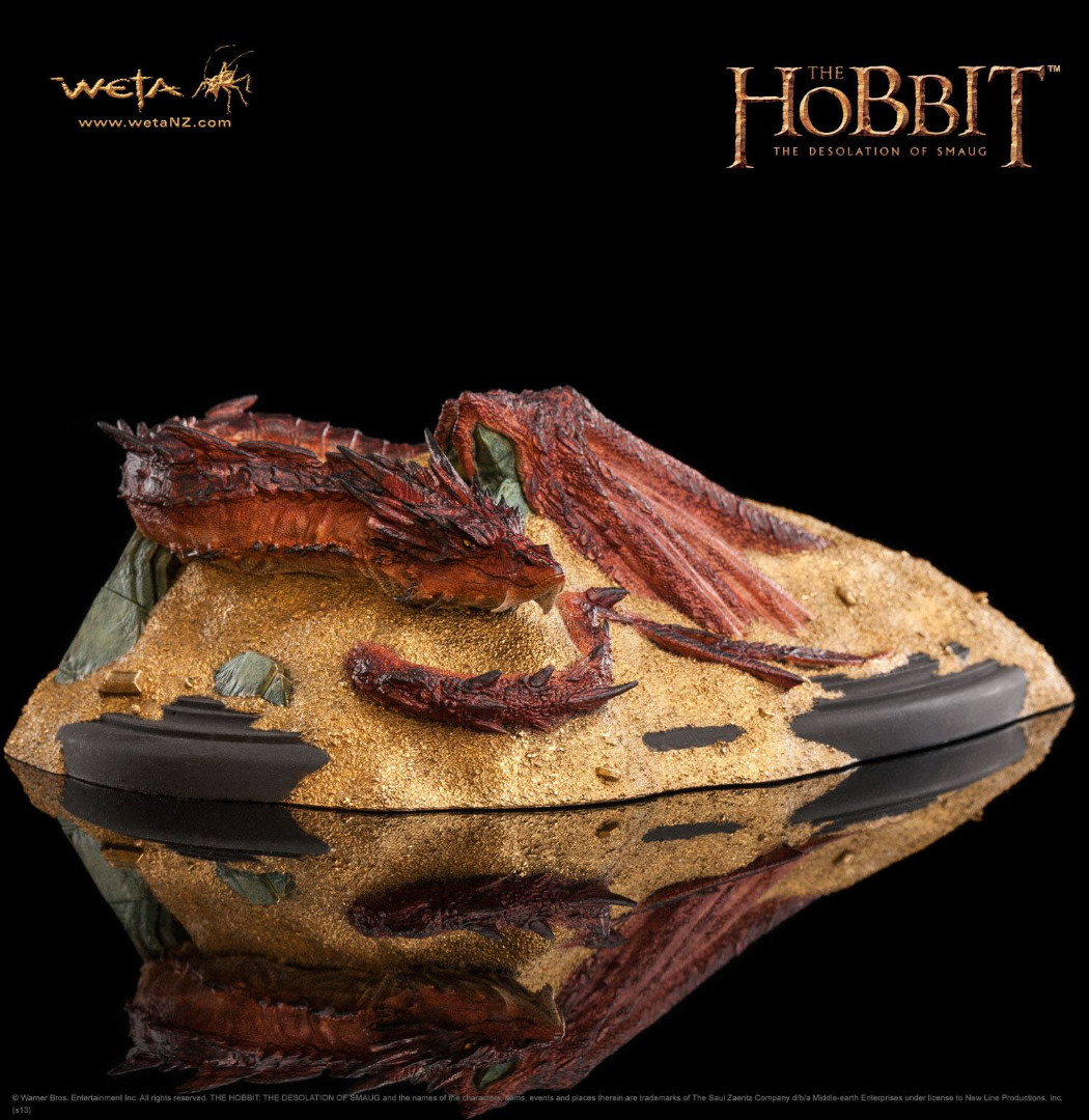 The Hobbit The Desolation Smaug Statue Smaug King Under The Mountain 8 cm
