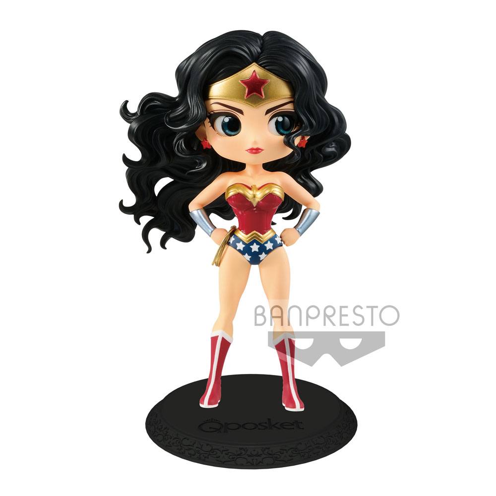 DC Comics Q Posket Mini Figure Wonder Woman A Normal Color Version 14 cm