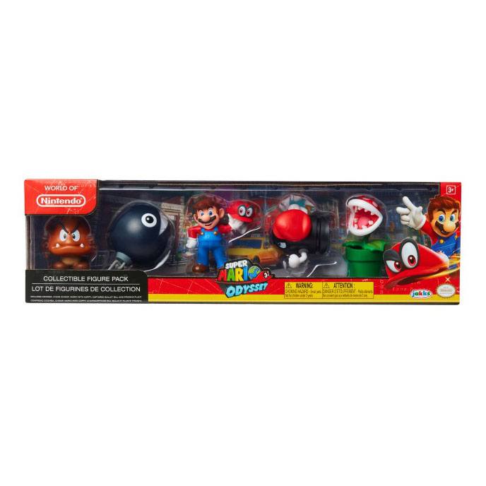 World of Nintendo Mini Figure 5-Pack Super Mario Odyssey Theme 6 cm