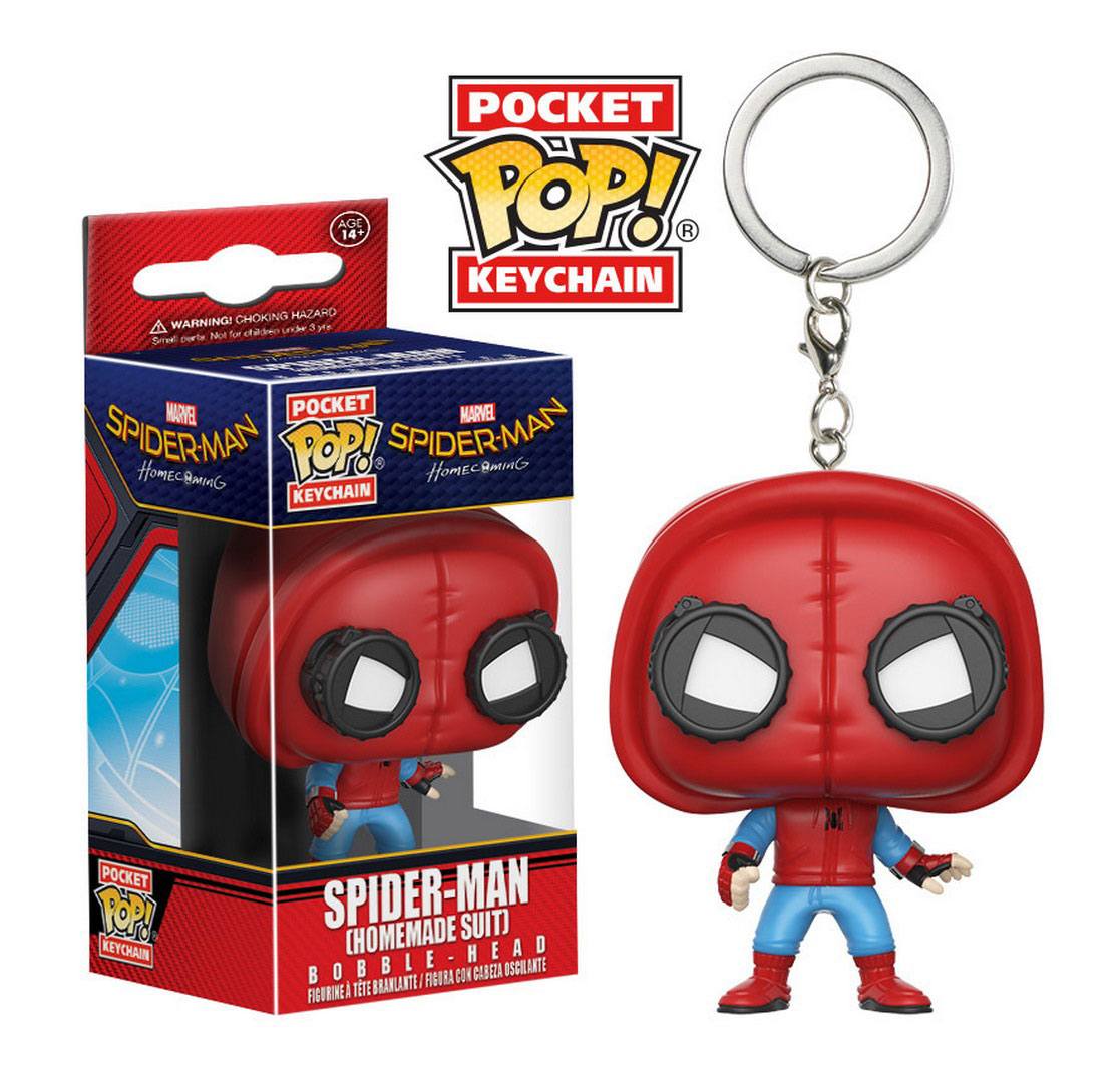 Spider-Man Homecoming Pocket POP! Vinyl Keychain Spider-Man (Homemade Suit)