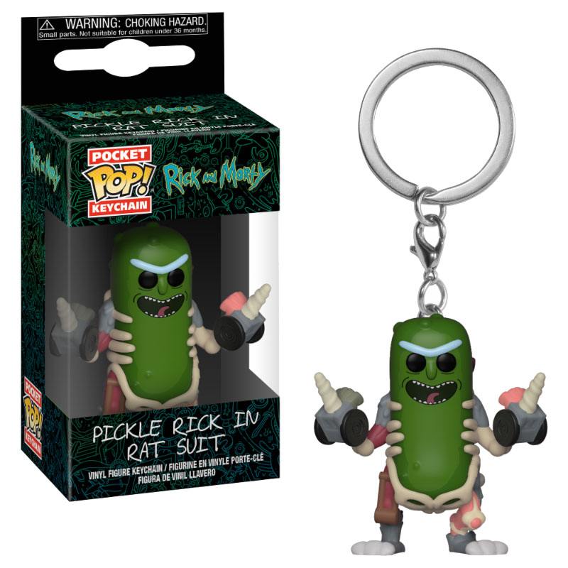 Rick and Morty Pocket POP! Vinyl Keychain Rick in Rat Suit 4 cm