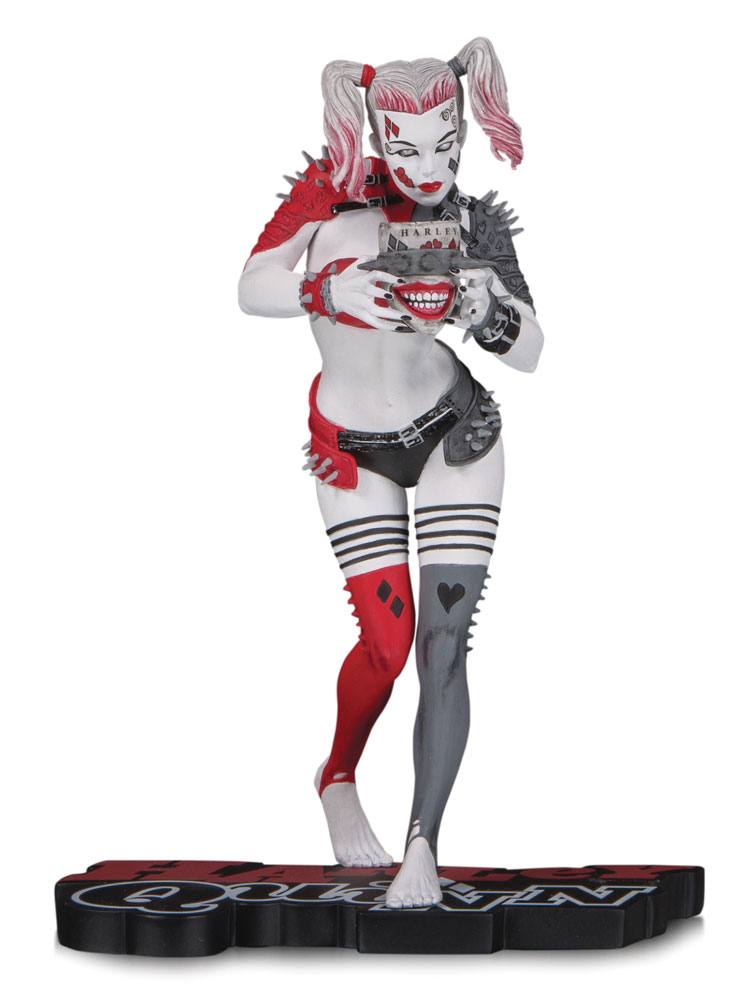 DC Comics Red, White & Black Statue Harley Quinn by Greg Horn 16 cm