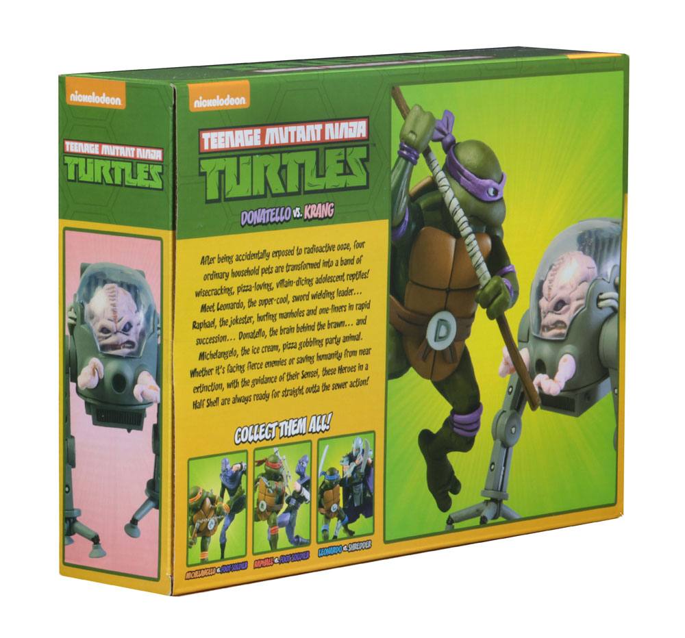 Teenage Mutant Ninja Turtles AF 2-Pack Donatello vs Krang in Bubble Walker 