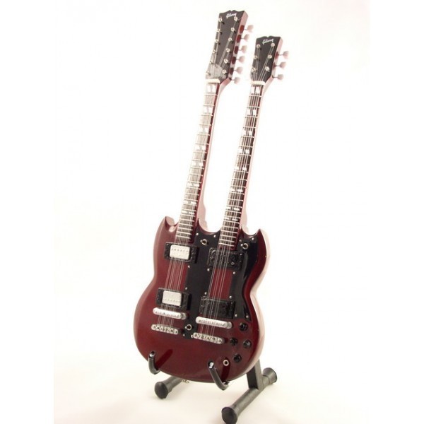 Mini Guitar Replica Led Zeppelin - Jimmy Page Doublen 26 cm