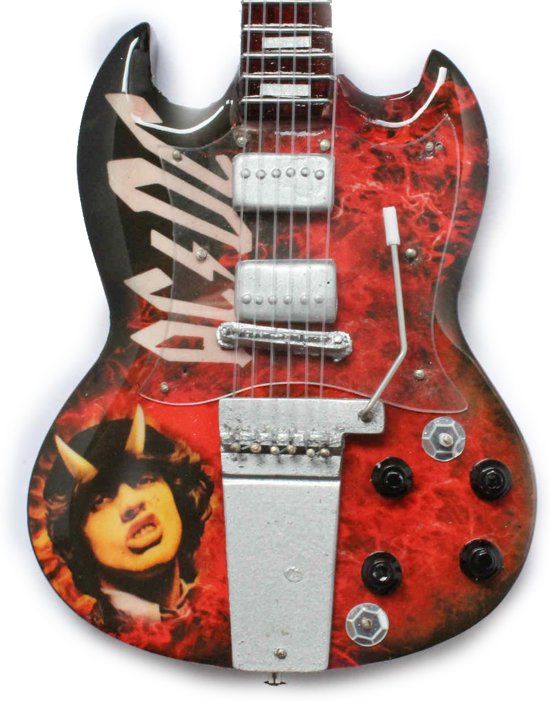Mini Guitar Replica AC DC - Angus Young Tibiute 26 cm