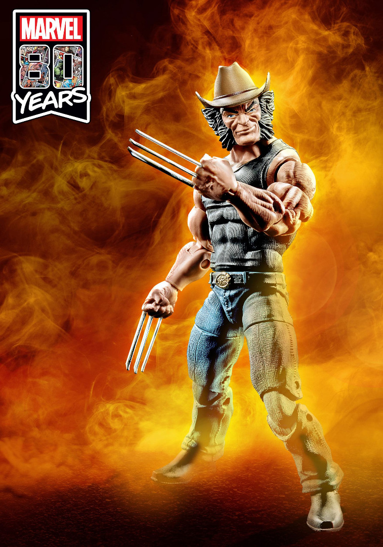 Marvel Legends 80th Anniversary Action Figure Cowboy Logan 15 cm