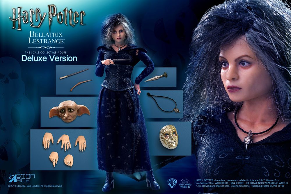 Harry Potter Real Master Series Action Figure 2-Pack 1/8 Bellatrix & Dobby 
