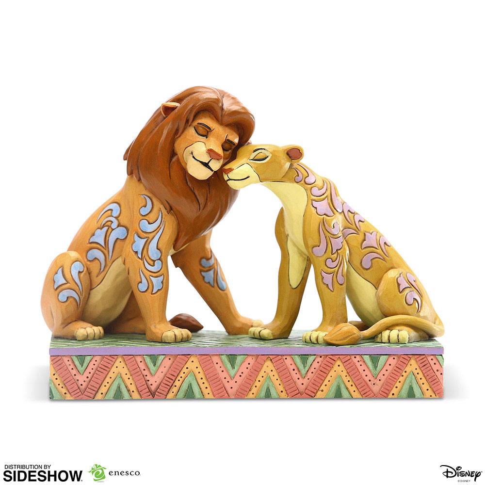 Disney Statue Simba and Nala Snuggling by Jim Shore (The Lion King) 13 cm