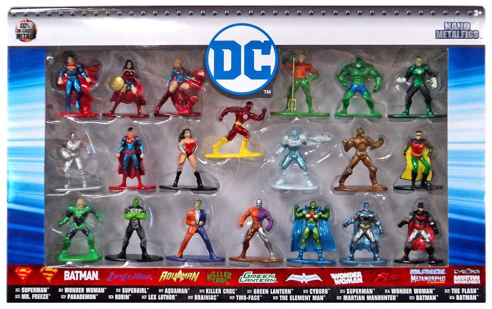 DC Comics 20 Figures - Nano Metalfigs Pack 