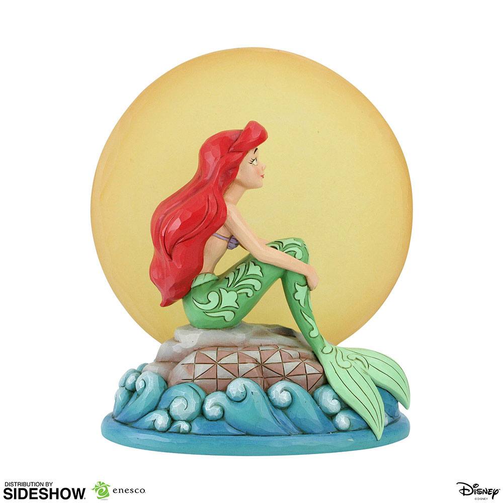Disney Statue Ariel Sitting on Rock by Moon (The Little Mermaid) 19 cm
