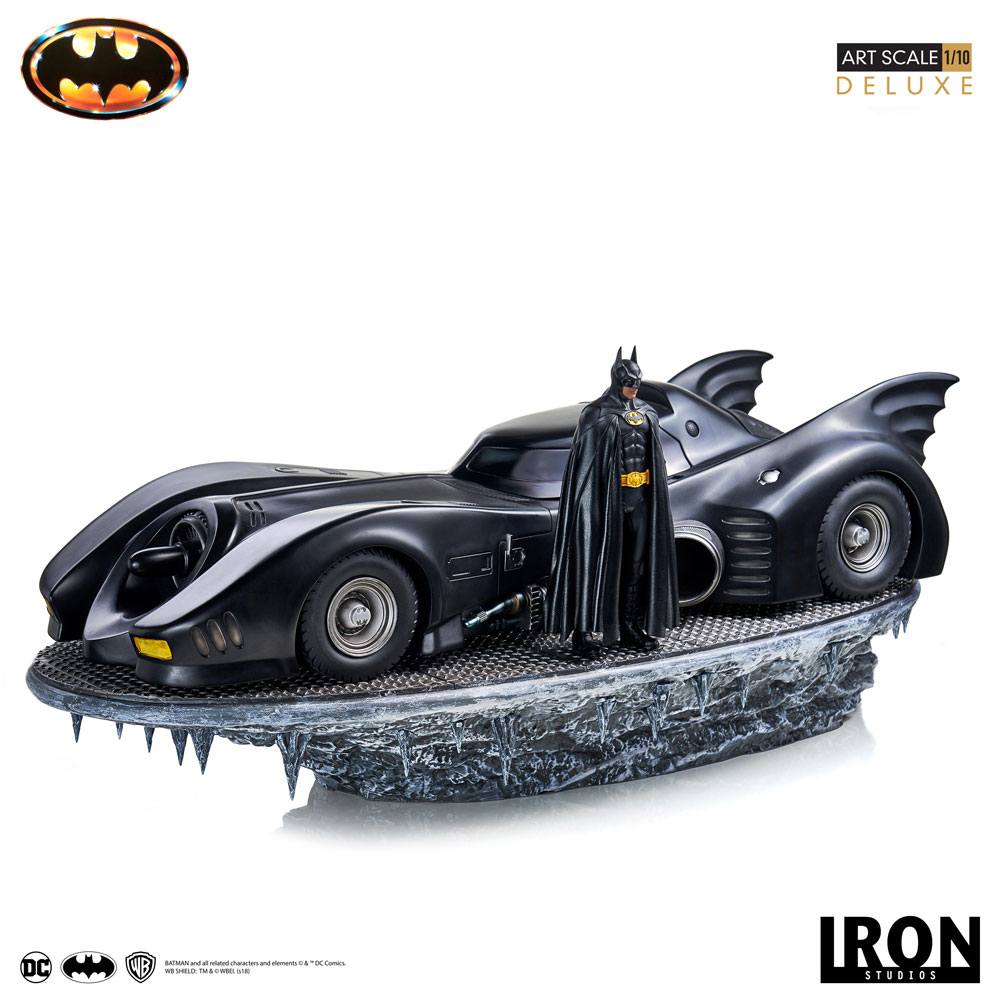 Batman (1989) Deluxe Art Scale Statue 1/10 Batman & Batmobile 75 cm