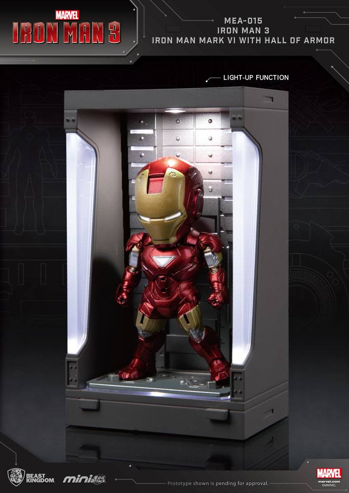 Iron Man 3 Mini Egg Attack Action Figure Hall of Armor Iron Man Mark VI