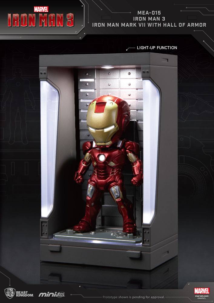 Iron Man 3 Mini Egg Attack Action Figure Hall of Armor Iron Man Mark VII 