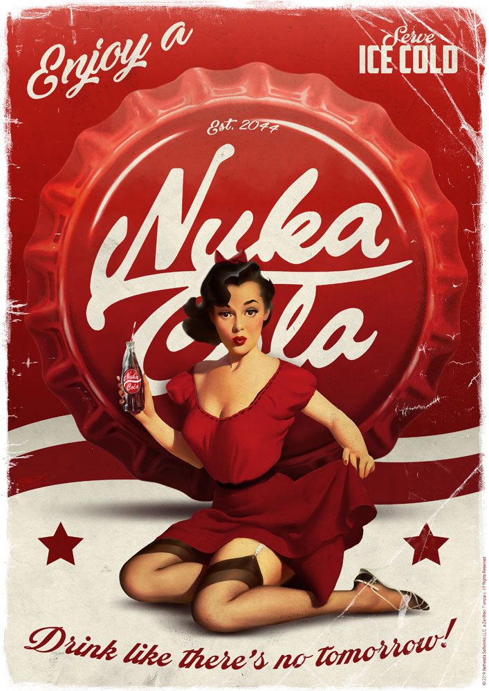 Fallout Art Print Nuka Cola 42 x 30 cm
