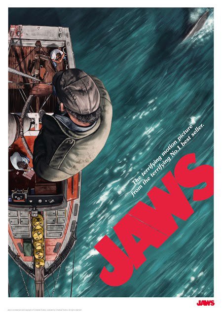 Jaws Art Print Boat 42 x 30 cm