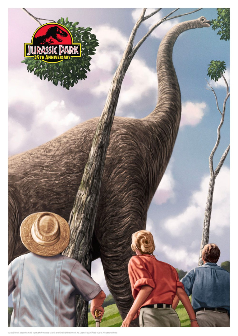 Jurassic Park Art Print 25th Anniversary 42 x 30 cm