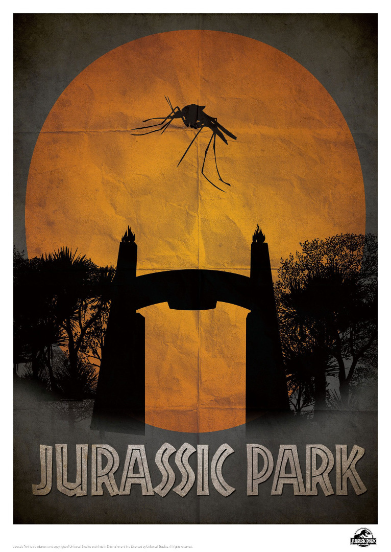 Jurassic Park Art Print Gate 42 x 30 cm