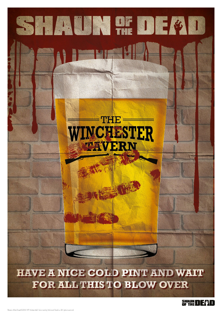 Shaun of the Dead Art Print Winchester Tavern 42 x 30 cm