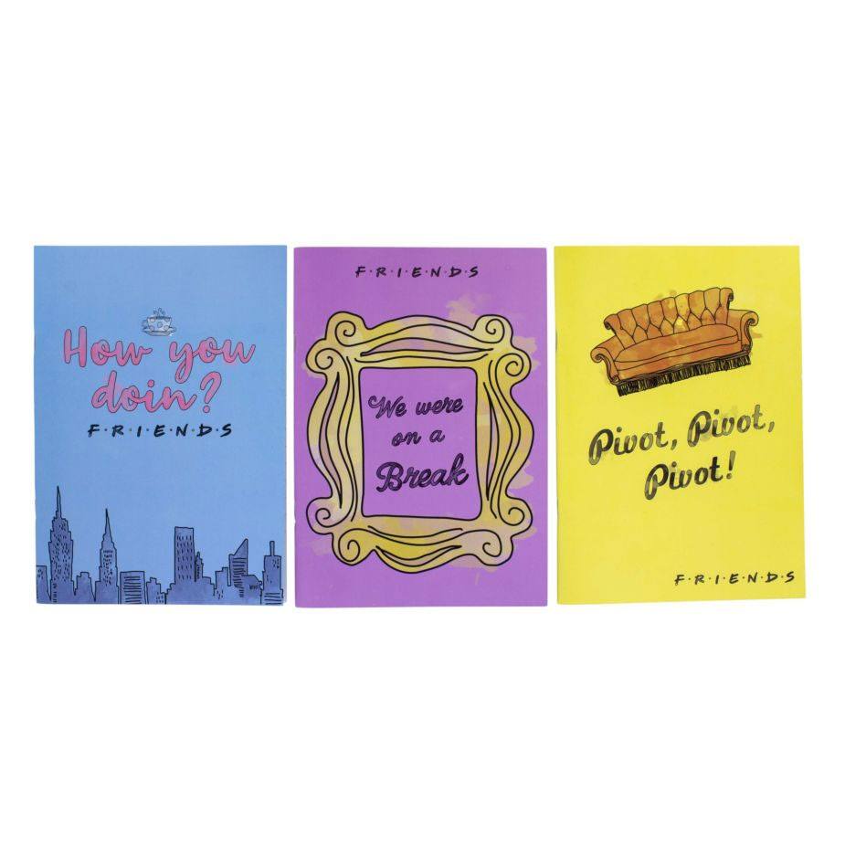 Friends Notebook 3-Pack Phrases