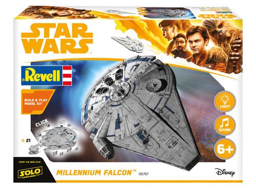 Star Wars Build & Play Kit with Sound & Light Up 1/164 Millenniun Falcon