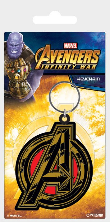 Avengers Infinity War Rubber Keychain Avengers Symbol 6 cm