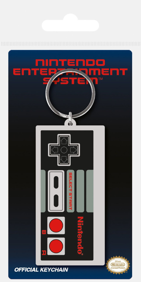 Nintendo Rubber Keychain NES Controller 6 cm