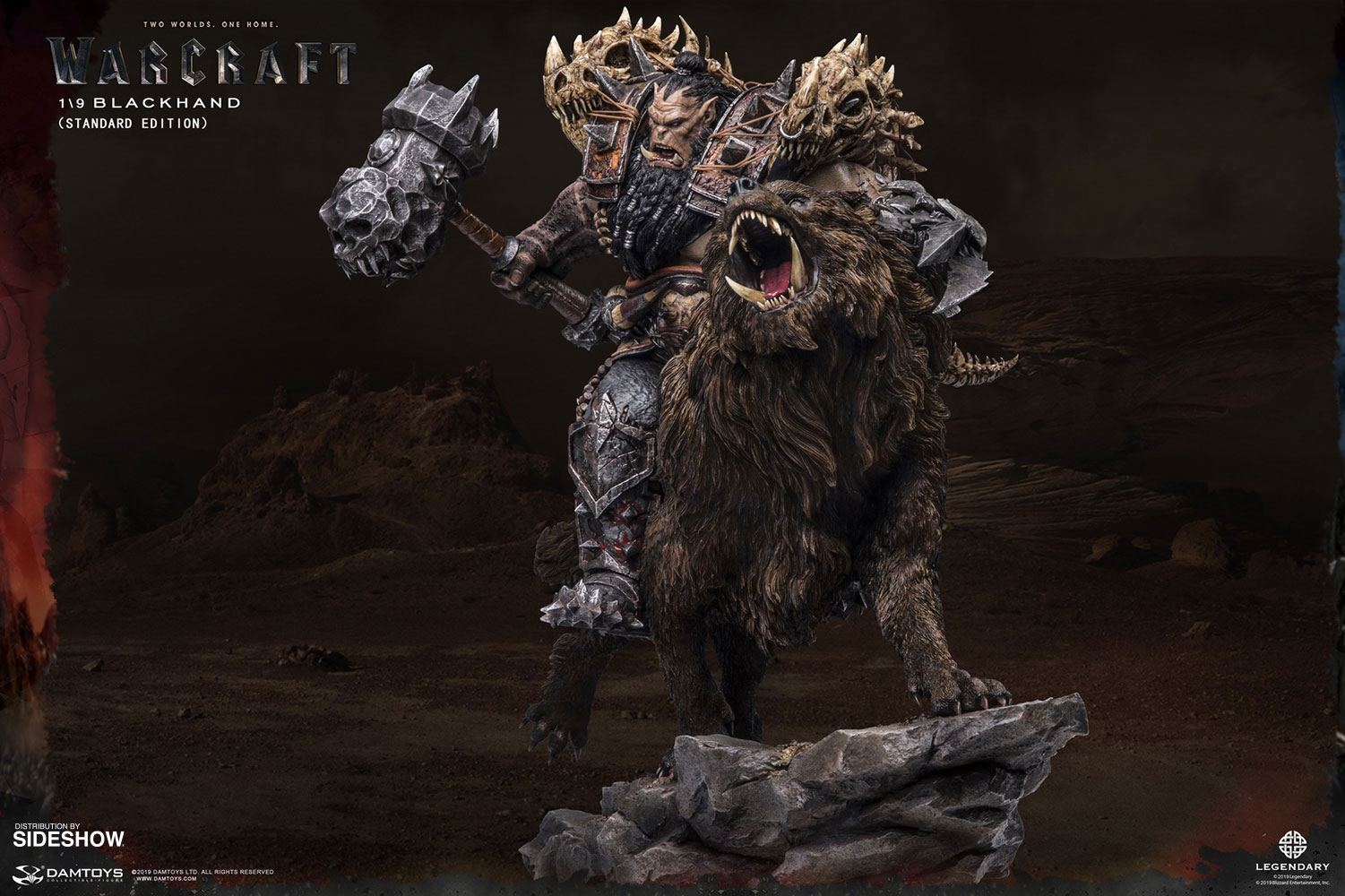 Warcraft: The Beginning Statue 1/9 Blackhand Riding Wolf (Standard Version)