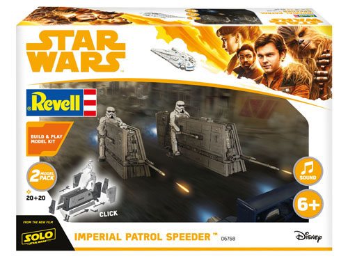 Star Wars Solo Build & Play Kit 2-Pack Sound 1/28 Imperial Patrol Speeder