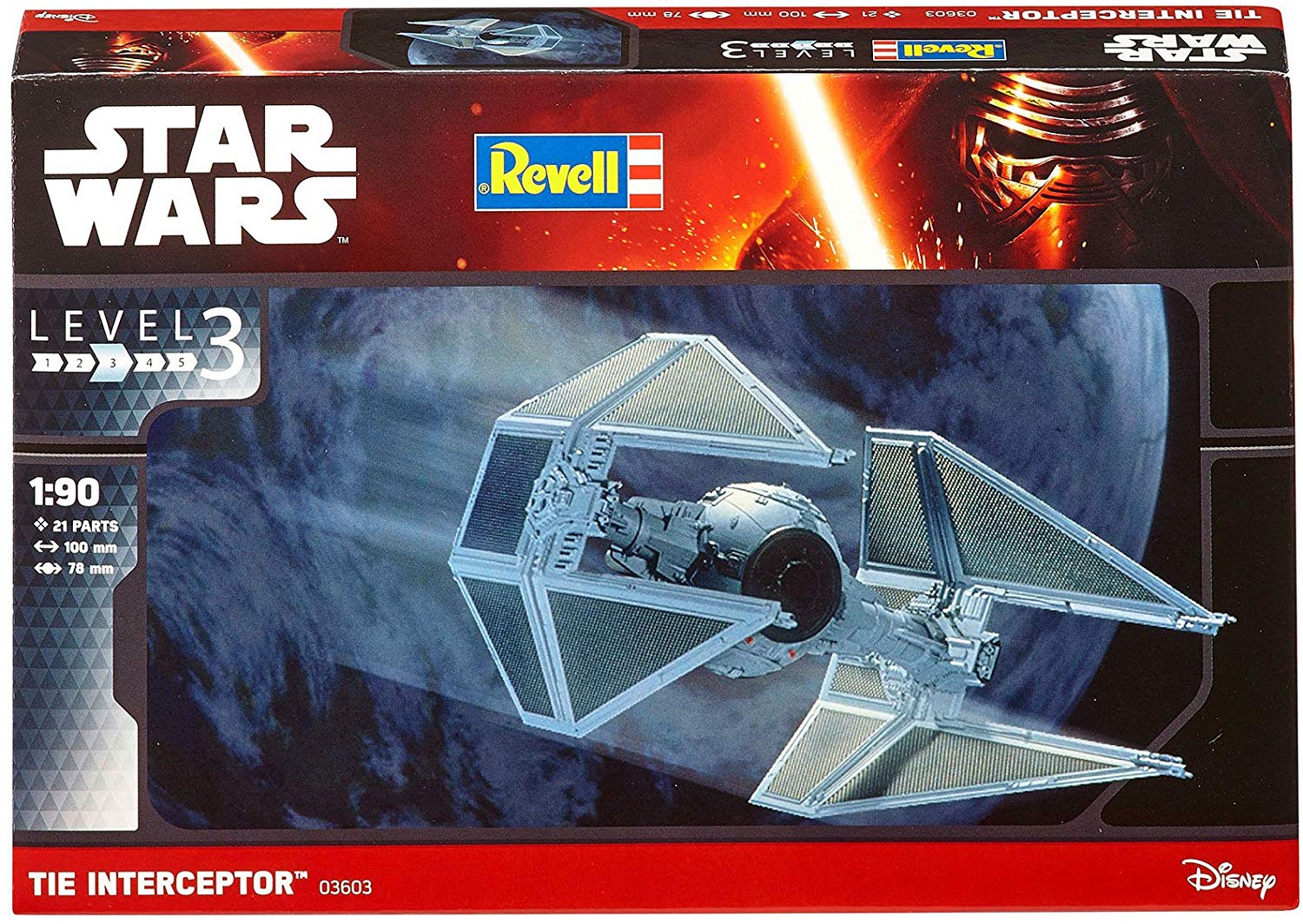 Star Wars Episode VII Model Kit 1/90 Tie Interceptor 10 cm