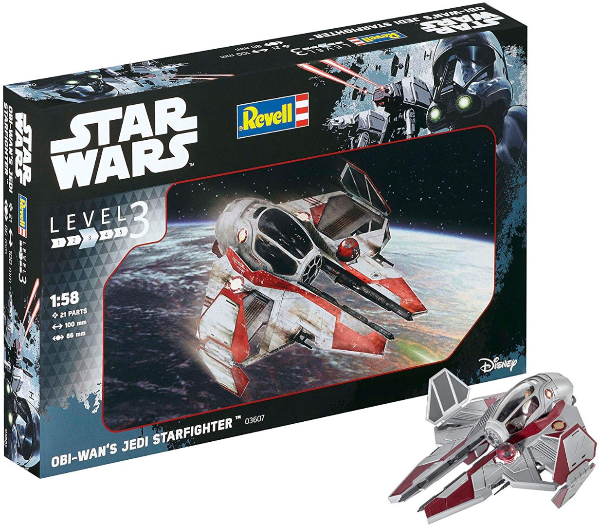 Star Wars Rogue One Model Kit 1:58 Obi Wan's Jedi Starfighter 10 cm