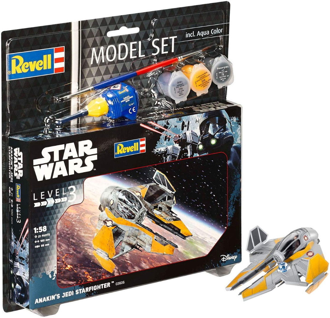 Construção REVELL Model Set Star Wars 1/58 Anakin`s Jedi Starfighter 10 cm