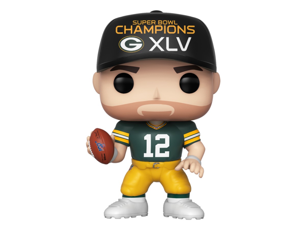 Pop! NFL: Packers - Aaron Rodgers (SB Champions XLV) 10 cm