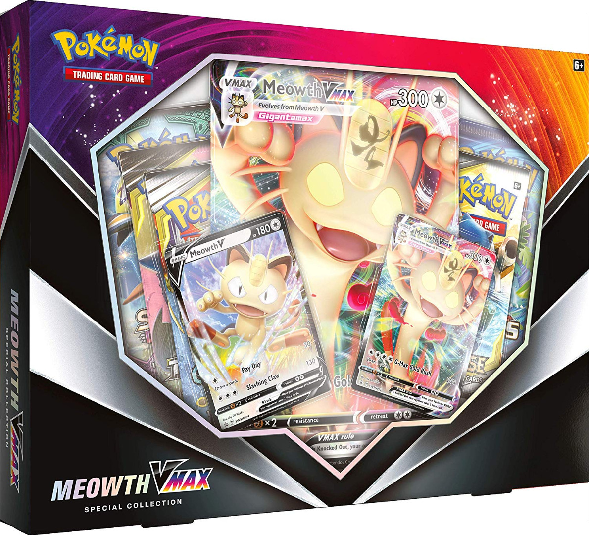 Pokemon Meowth Vmax Special Collection Box January English