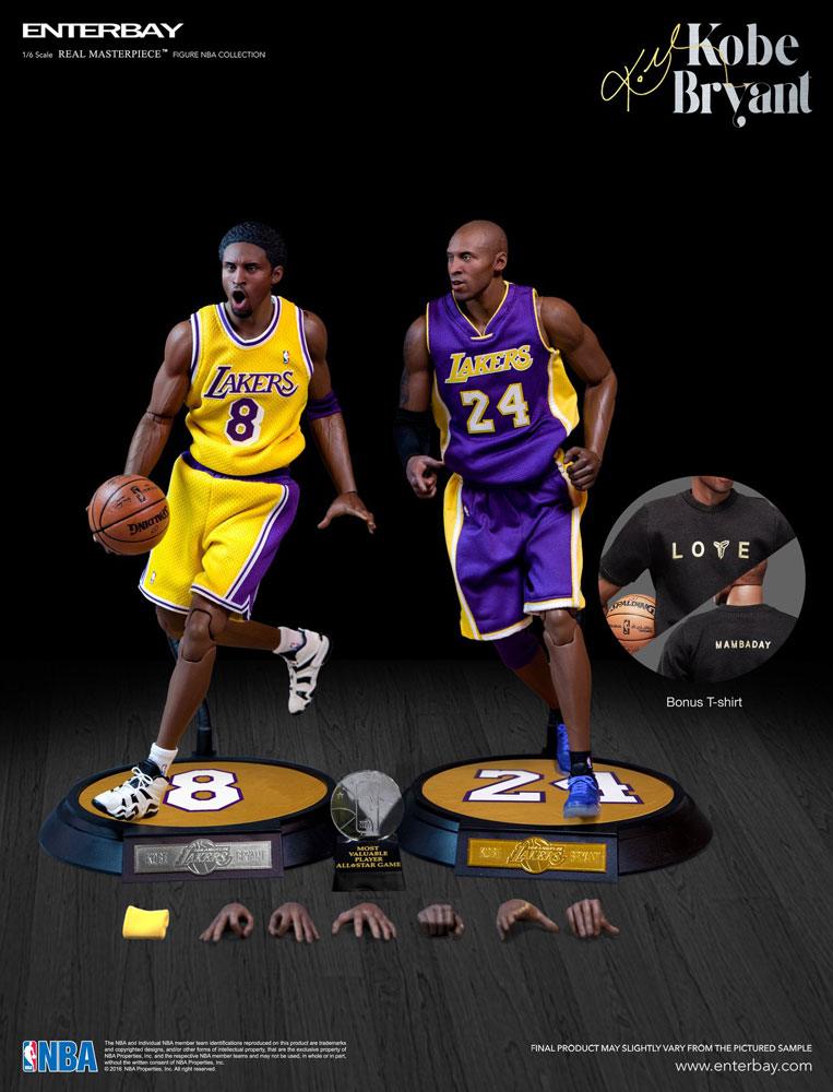 NBA Collection Real Masterpiece Actionfigur 1/6 Kobe Bryant Upgraded 30 cm