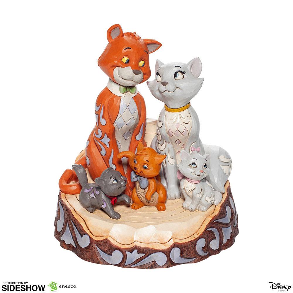 Disney Statue Aristocats Carved by Heart 18 cm