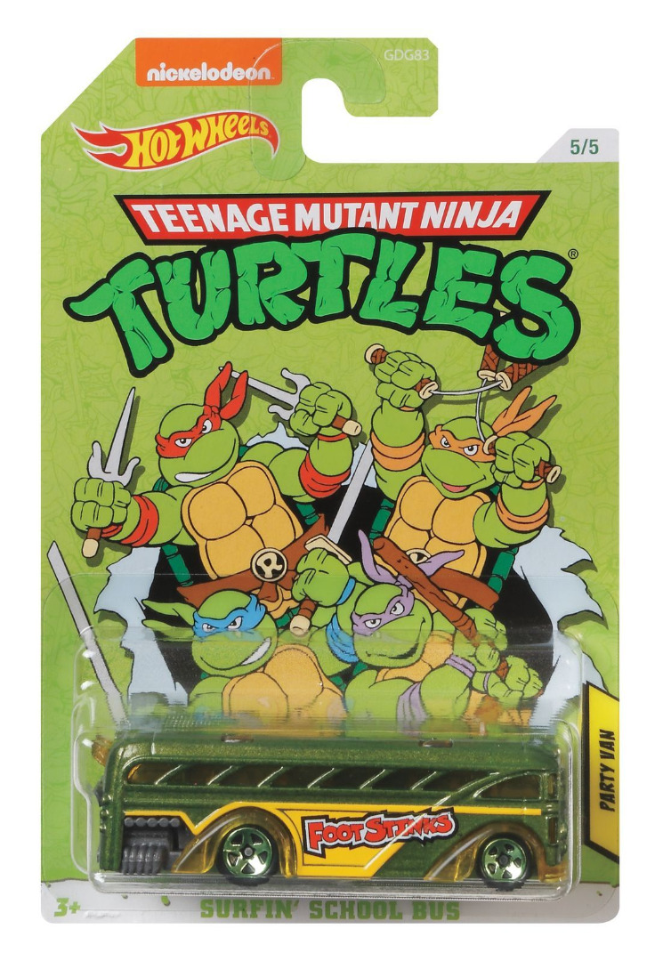 Hot Wheels Movies: Teenage Mutant Ninja Turtles Surfin' School Rrroadster 