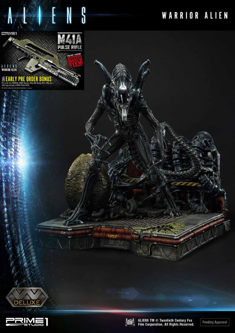 Aliens Premium Masterline Series Statue Warrior Alien Deluxe Bonus Version 