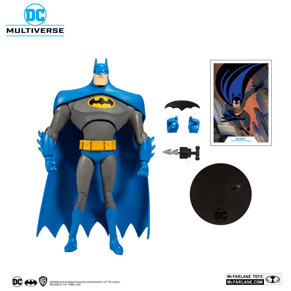 DC Multiverse Animated Action Figure Animated Batman Blue/Gray 18 cm