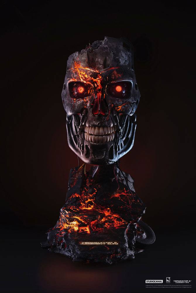 Terminator 2: Judgment Day Replica 1/1 T-800 Endoskeleton Mask Battle Damag