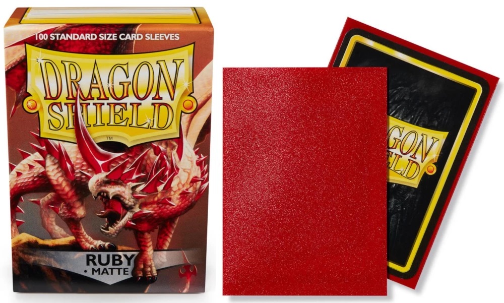 Dragon Shield Matte Sleeves - Ruby ‘Rubis’ (100 Sleeves)