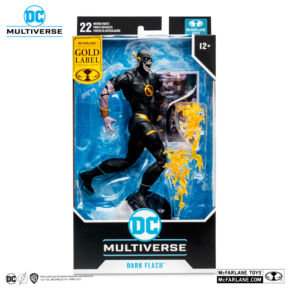 DC Multiverse Action Figure Dark Flash Speed Metal (Gold Label) 18 cm