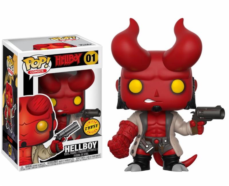 Pop! Comics: Hellboy - Hellboy with Jacket Chase Vinyl Figure 10 cm 