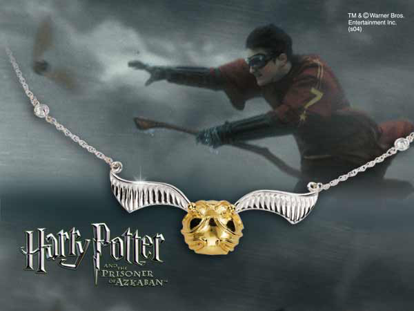 Harry Potter Necklace The Quidditch Golden Snitch