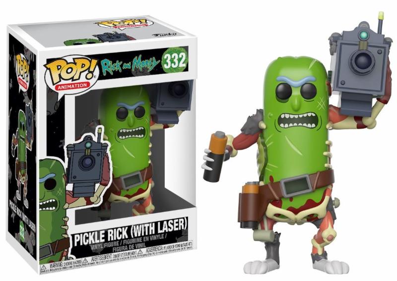 Pop! Animation: Rick and Morty - Pickle Rick with Laser Vinyl Figure 10 cm