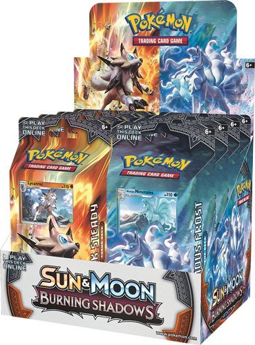 Pokemon Sun and Moon 3 Burning Shadows Theme Deck Display (8) Eng. Version